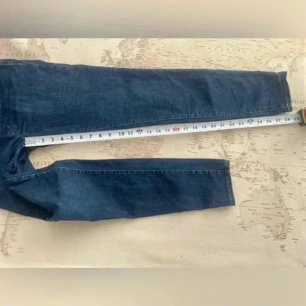 Madewell Maternity Over-The-Belly Skinny Denim Jeans Pants Dark Wash Size 28 - Picture 10 of 13
